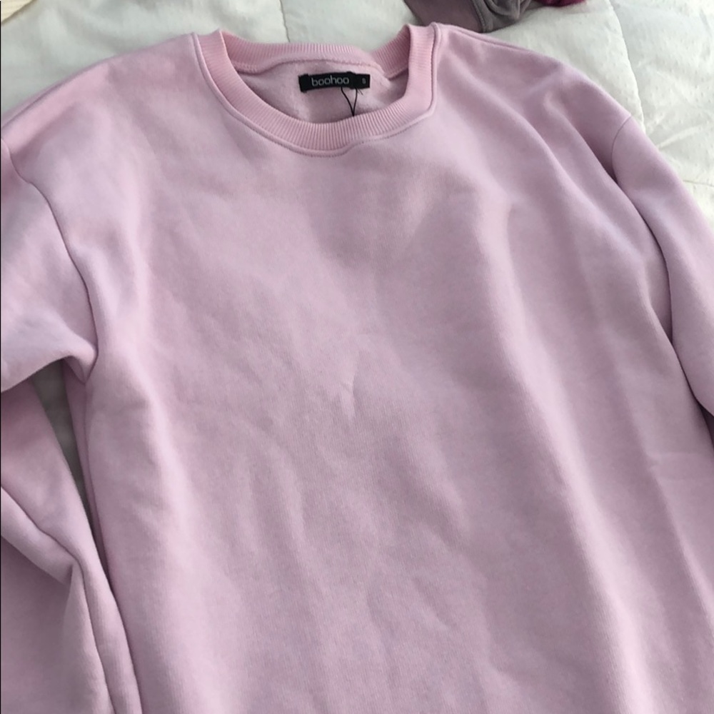 Boohoo Pink Sweater Dress Size Small